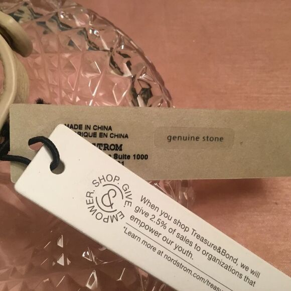 NWT Treasure & Bond Nordstrom Adjustable Stone and Leather Bracelet - Picture 5 of 6